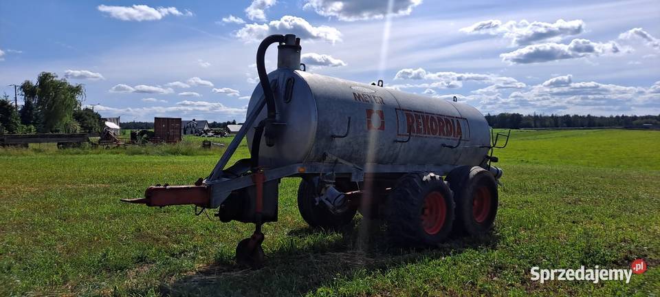 Beczkowóz Rekordia 7 tandem skrętna oś Grajewo