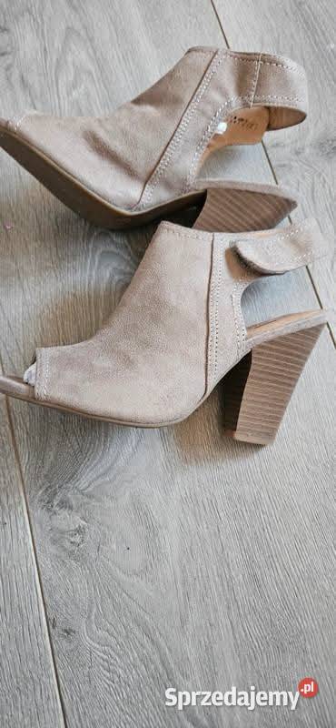 Beżowe buty sandały r 37 inna Gorzów Wielkopolski