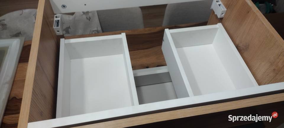Nowa szafka łazienkowa z umywalką 60 wisząca DĄB Mogilno