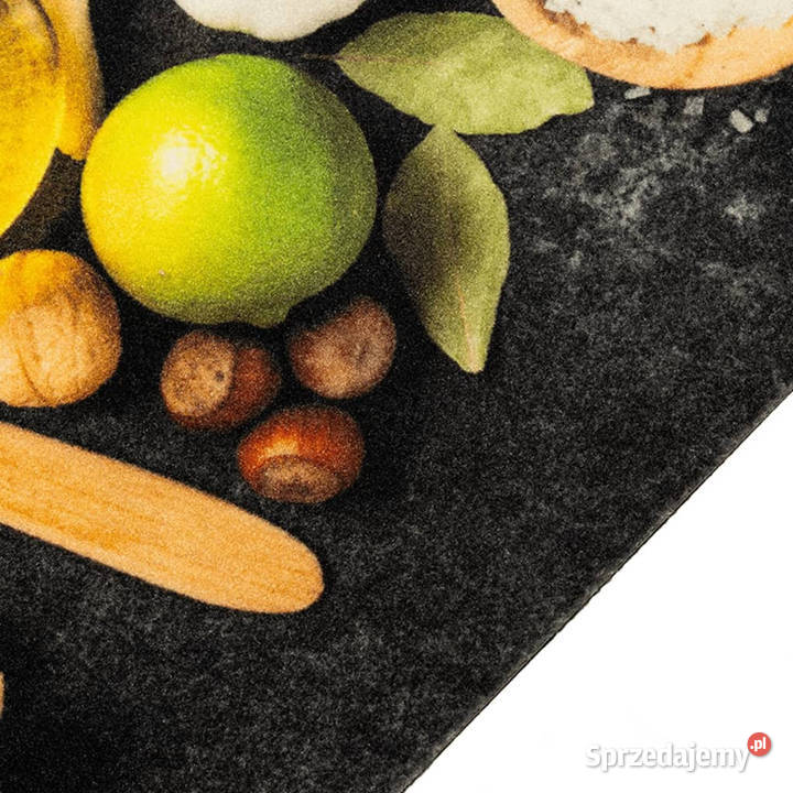 Dywanik kuchenny wzór w przyprawy 60x180 aksamit Warszawa