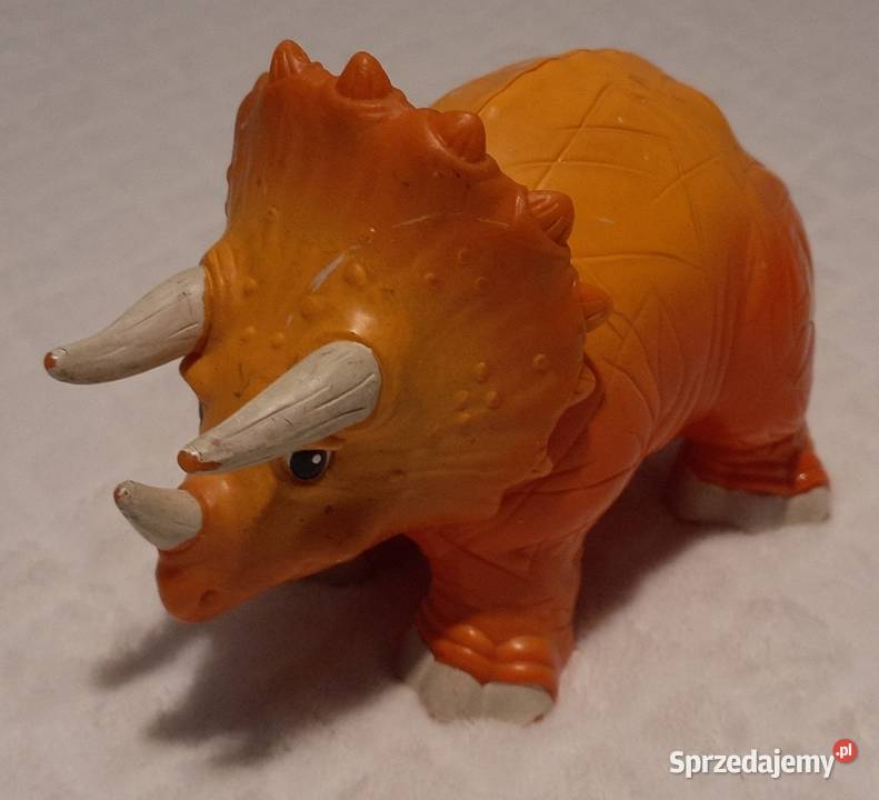 Dinozaur triceratops pomarańczowy 17 Zabawka Czeladź