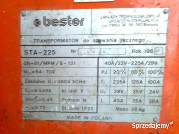 Spawarka STA BESTER 225 Sienno