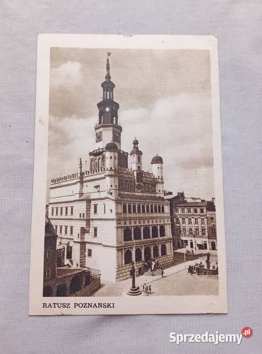 Pocztówka Ratusz poznański Foto Obrąpalska Koźminek