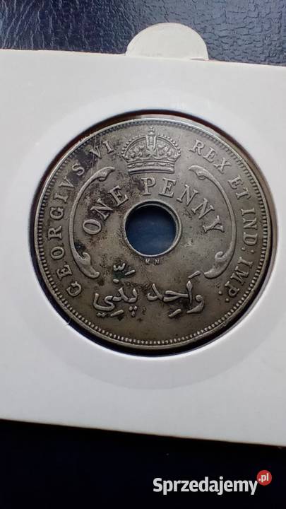 Stare monety 1 pens 1937 Brytyjska Afryka Lesko sprzedam