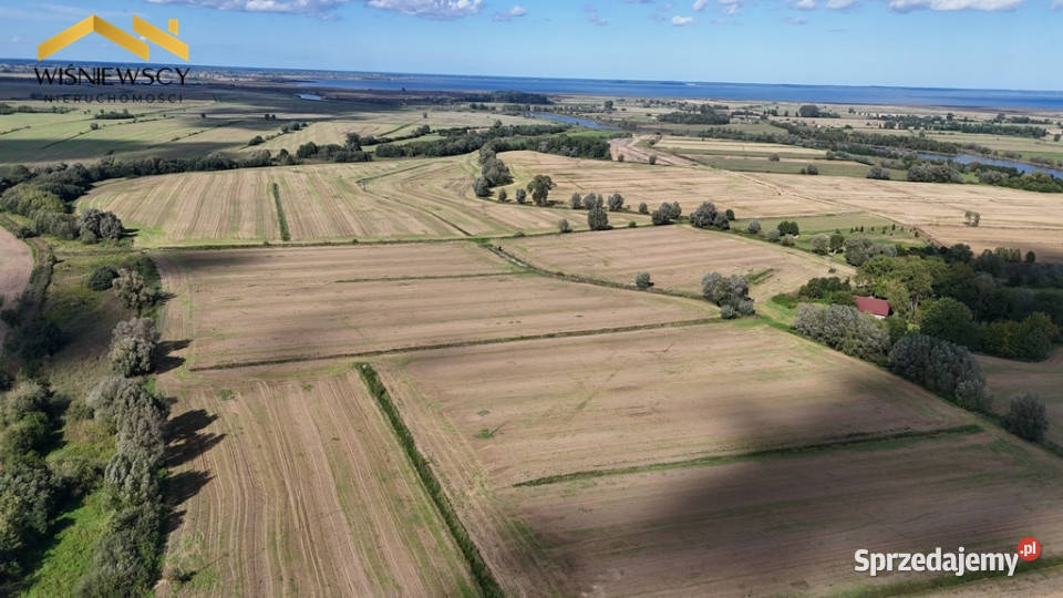 Grunty rolne 4353 ha Zalewu Wiślanego pomorskie