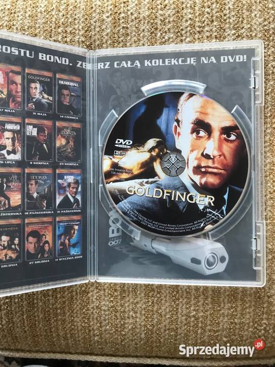 GOLDFINGER dvd seria Bonda Filmy Warszawa