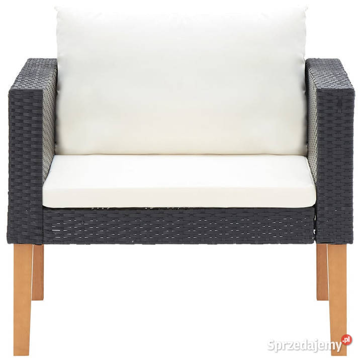 Pojedyncza sofa ogrodowa z poduszkami rattan PE mazowieckie Warszawa