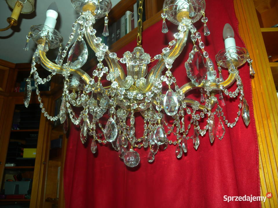 Żyrandol kryształowy Maria Theresa 8 ramienny śląskie Katowice