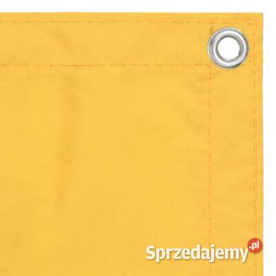 vidaXL Parawan balkonowy żółty 90x500 tkanina Warszawa