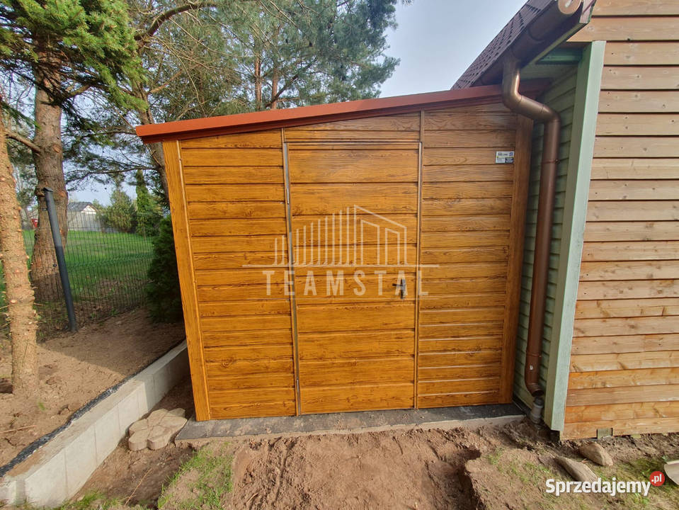 Domek Ogrodowy Schowek Garaż 25x6 Brama uchylna wielkopolskie Kalisz