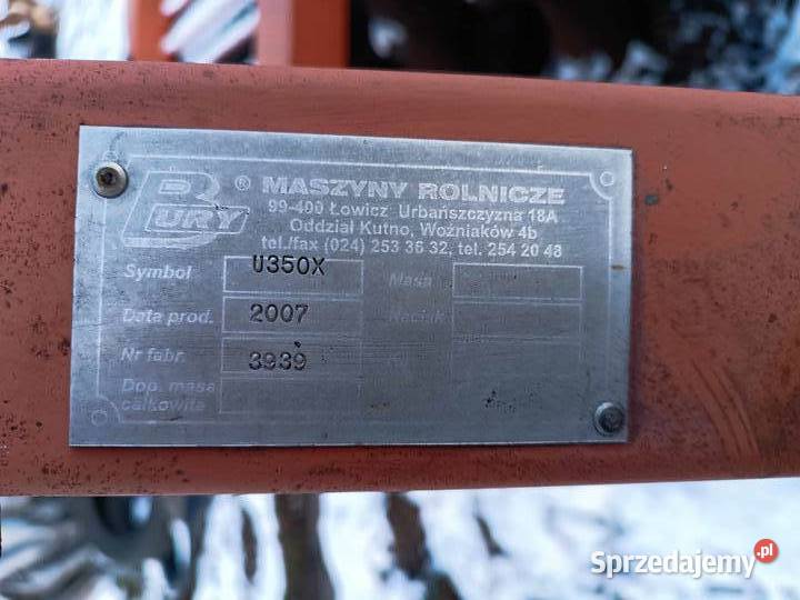 Talerzówka Bury U350X Talerzówka 32m Zadębieniec