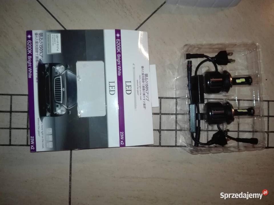 LED H4 DŁUGIE KRÓTKIE SLIM 12V 35W 4300K 6200K osobowe śląskie Bielsko-Biała