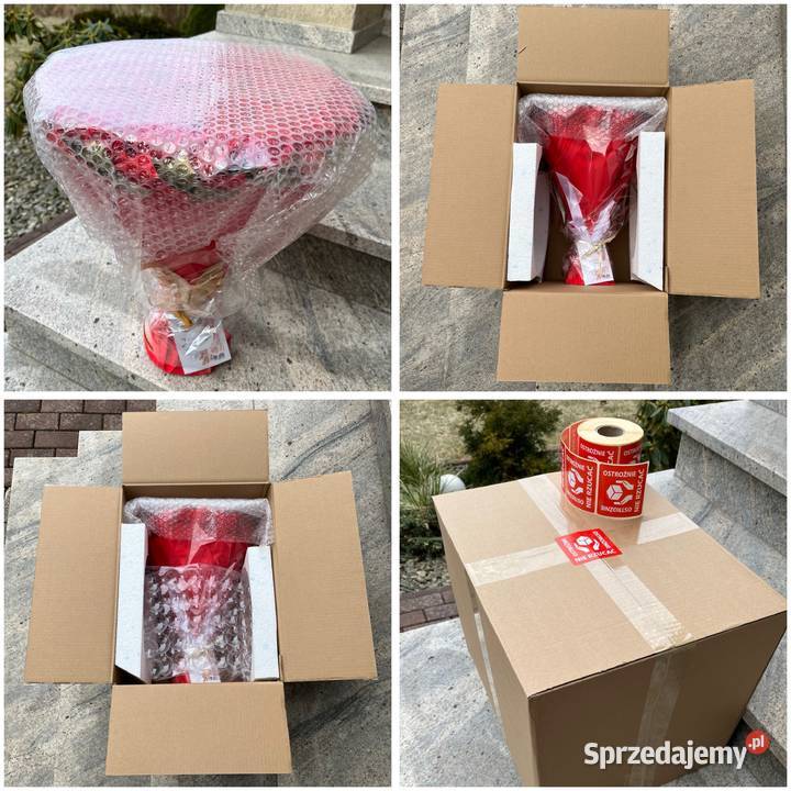 Bukiet serce Ferrero Rocher i róże mydlane Warszawa