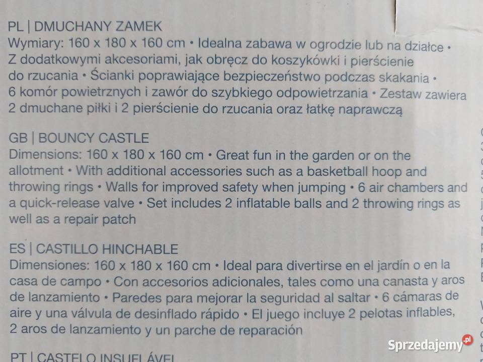 NAJTANIEJ Dmuchany Zamek Do Zabawy Skakania z Zabrze