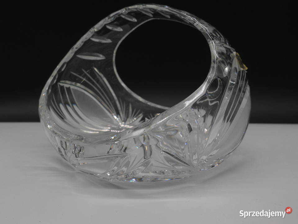 Kryształowy Koszyk MB GLASS BOHEMIA Ręczny Szlif Raszków