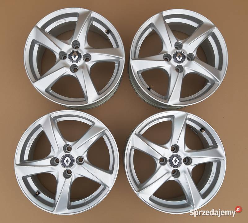 RENAULT FELGI ALUMINIOWE KOMPLET 16 4X100 ET40 Bieleń sprzedam