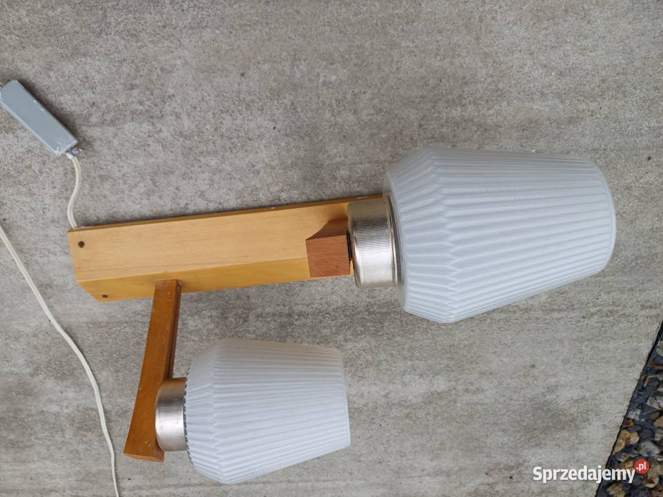 Retro kinkiet Devo Humpolec z 70 lat Lubań