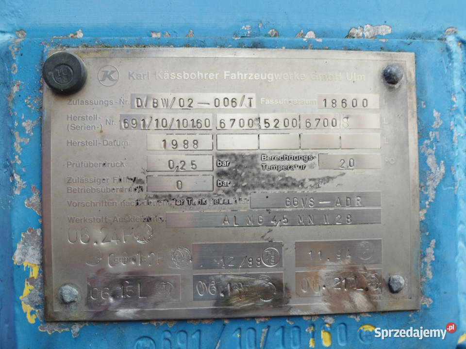 Cysterna paliwowa wody Zbiornik Aluminiowy wielkopolskie