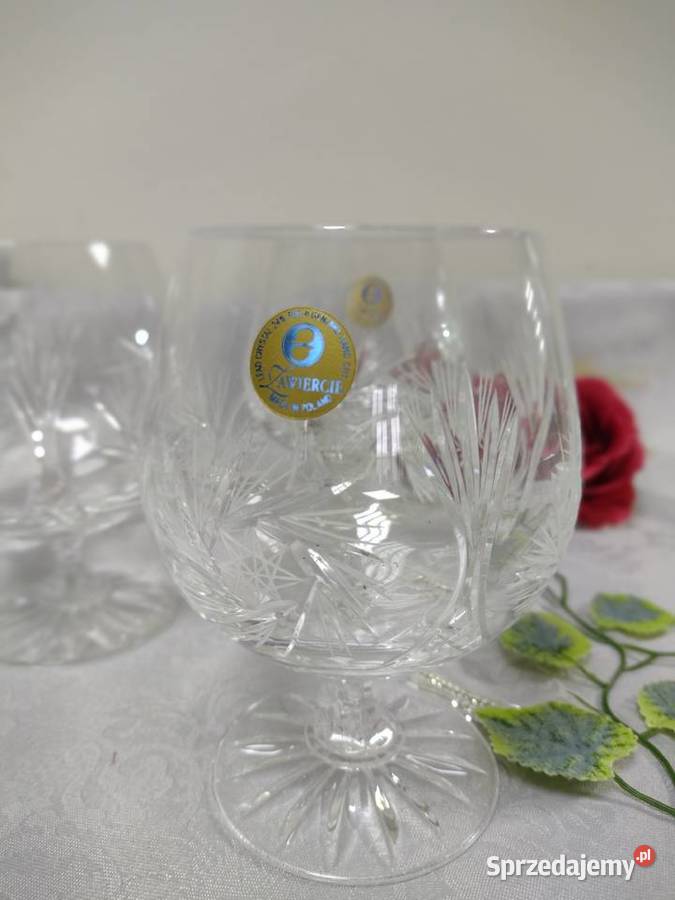 Kieliszki kryształowe styl Glamour Luksusowy przezroczysty