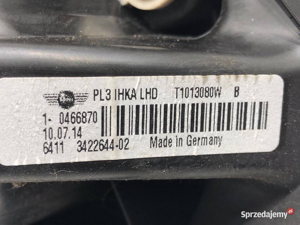 DMUCHAWA NAWIEWU MINI COUNTRYMAN R60 3422644