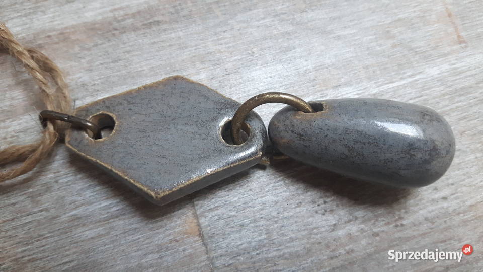 Naszyjnik ceramiczny ręcznie wykonany Otwock