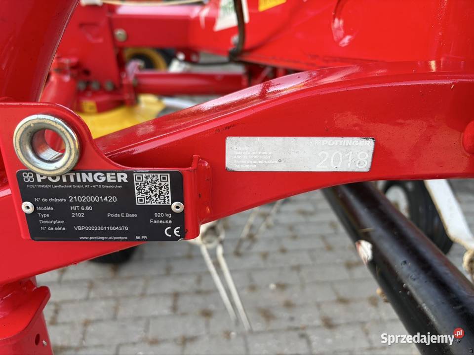 Przewracarka Pottinger HIT 680 Przetrząsarka Myszyniec