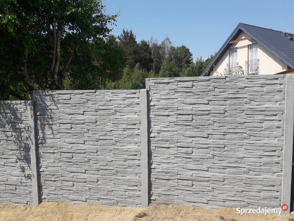 Ogrodzenia betonowe nowoczesne wzory płot pomorskie Kamień