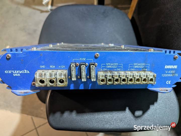 Wzmacniacz do auta Crunch drive v4300 1200Watts Wzmacniacze i pokrewne lubuskie Wieprzyce