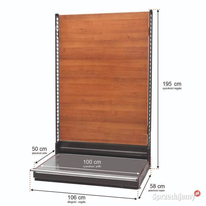 Regał sklepowy WANZL przyścienny 195x106 BEZ podkarpackie