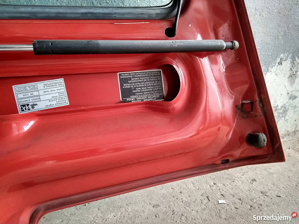 TYLNA KLAPA KOMPLETNA CINQUECENTO SPORTING części blacharskie podkarpackie Sanok