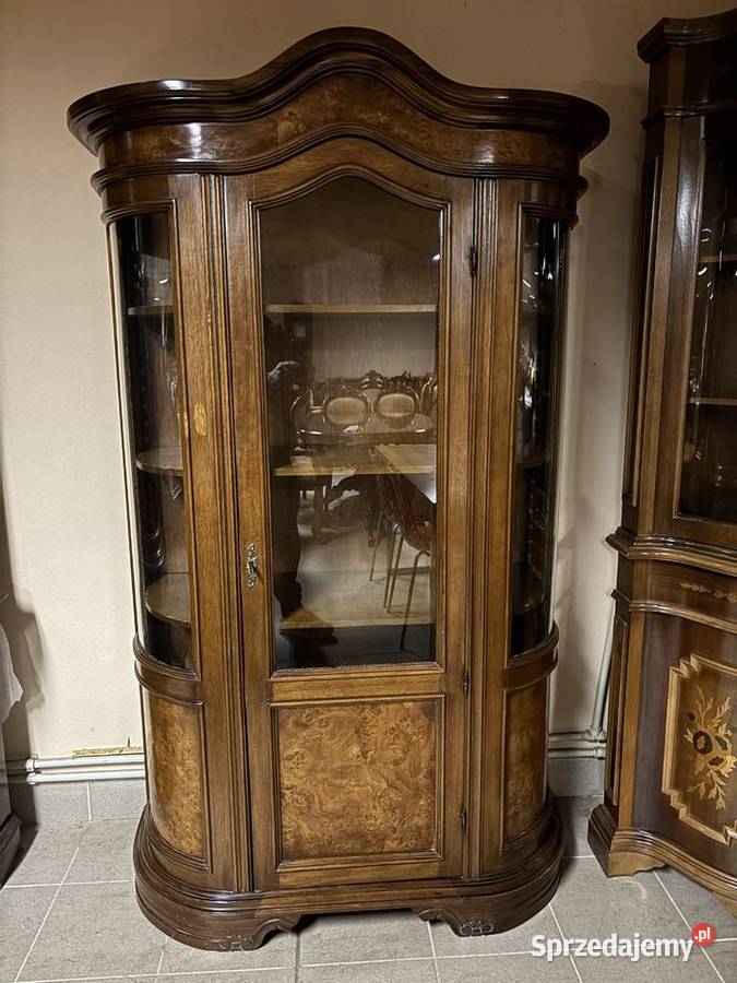 Włoska Stylowa Witryna Serwantka 114 Gięte Gorzów Wielkopolski