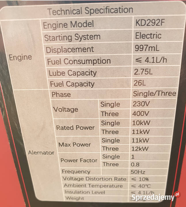 CEDRUS DG12E3F AGREGAT GENERATOR PRĄDOTWÓRCZY Opalenica sprzedam