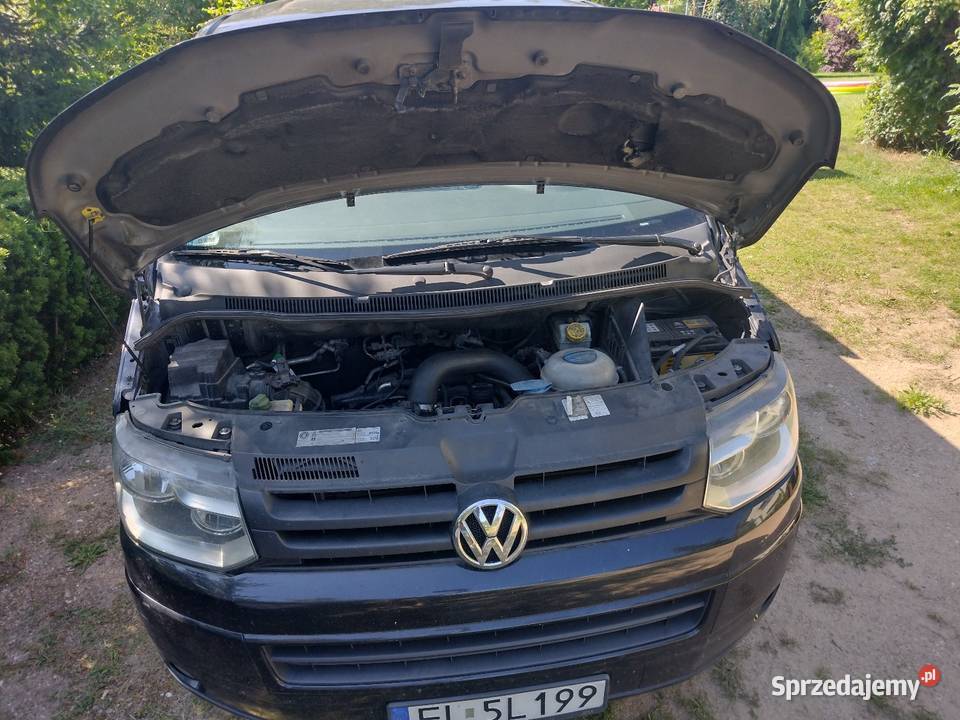 Volkswagen T5 Transporter Blaszak Długi Hak Zarejestrowany w Polsce Łódź
