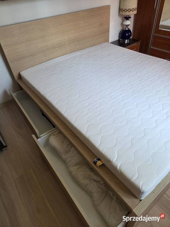 Łóżko ikea malm 4 pojemniki 160x200 materac Końskie
