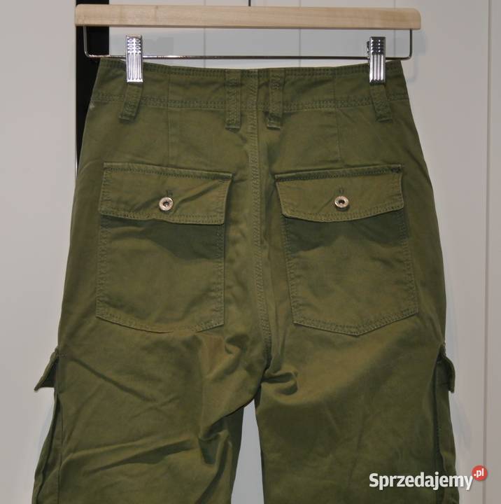 Bershka Cargo świetne spodnie bojówki 32 XXS Spodnie Wrocław