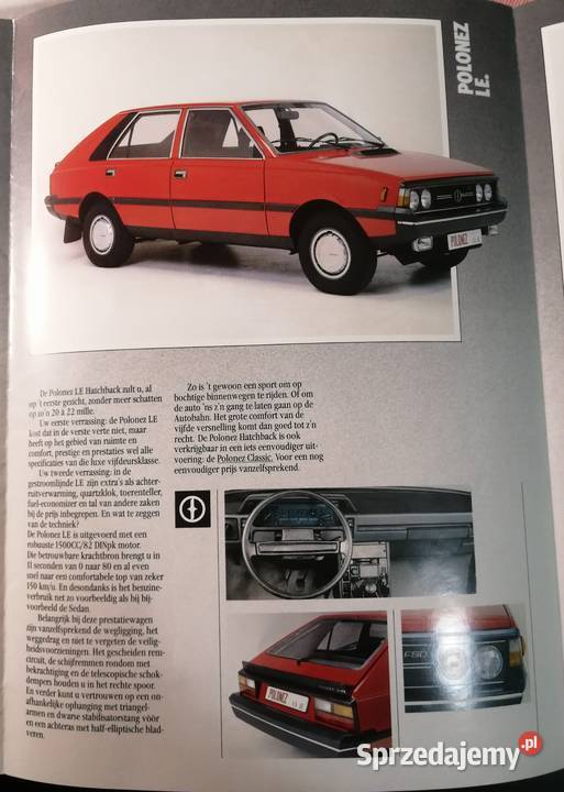 Prospekt cennik FSO Polonez Fiat 125p PRL Kraków sprzedam