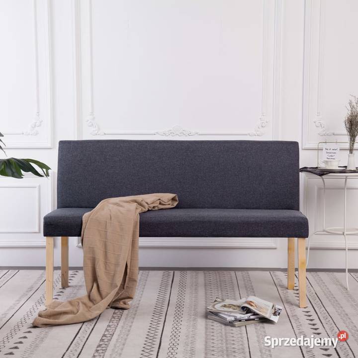 vidaXL Ławka 1395 ciemnoszara poliesterSKU281334 Warszawa sprzedam