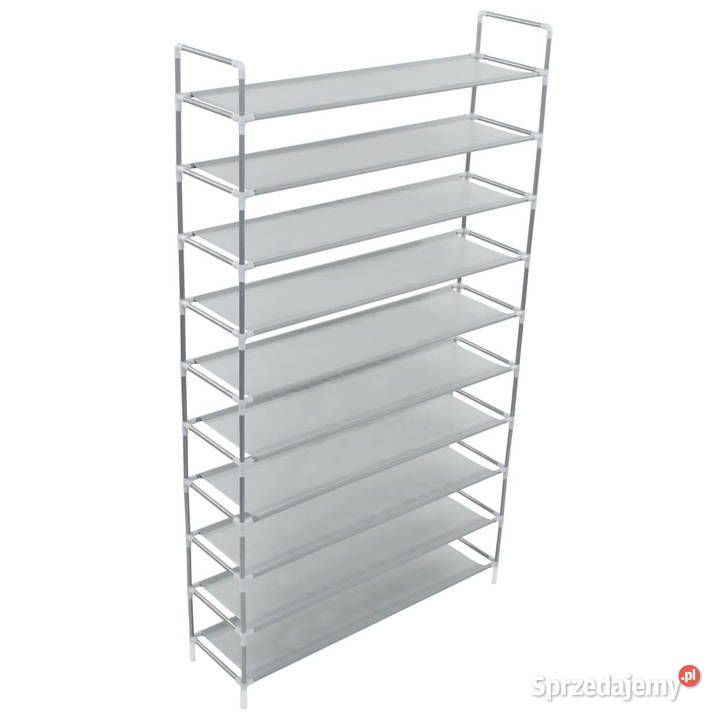 Stojak na buty z 10 półkami metal i włóknina mazowieckie sprzedam