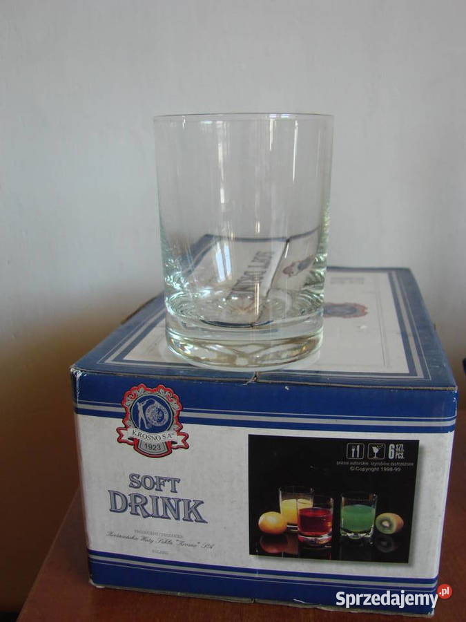 Krosno szklanki soft drink 6 Szklanki i kufle pomorskie Pruszcz Gdański
