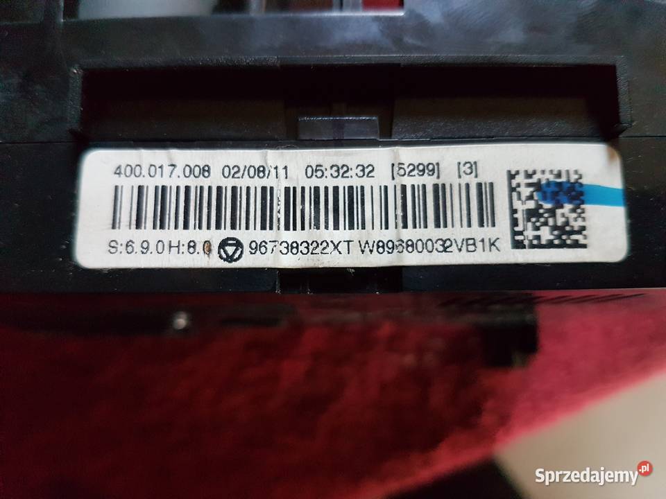 PEUGEOT 3008 I PANEL KLIMATYZACJI 96738322XT Części samochodowe Turkowice sprzedam