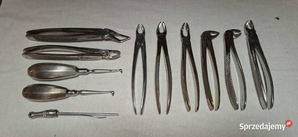 Narzędzia Stomatologiczne z 1985 roku komplet Zielona Góra