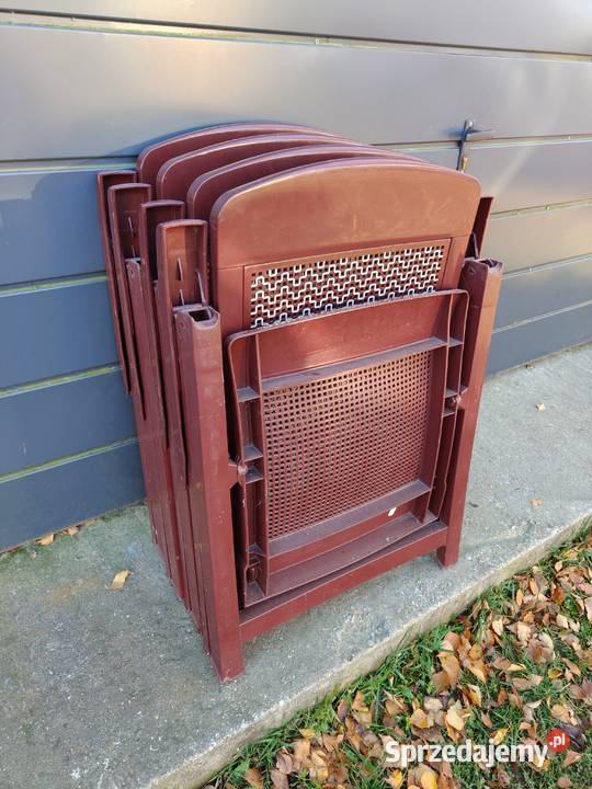 Komplet krzeseł ogrodowych regulowanych