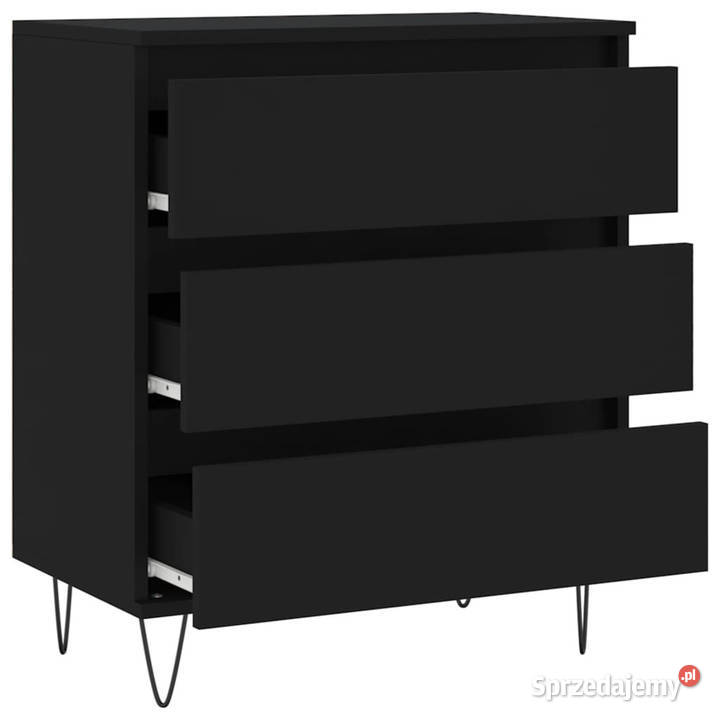 Komoda czarna 60x35x70 materiał drewnopochodny mazowieckie Warszawa