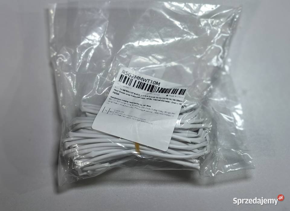 Koszulki termokurczliwe 2mm1m Białe White Nowe łódzkie Inczew