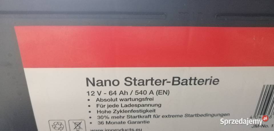 Akumulator 12v64ah540a Sprawny 100 akumulatory