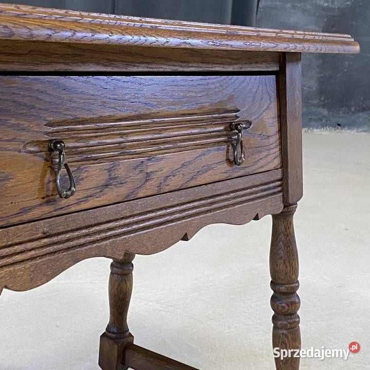 Stylowa debowa szafka komoda z szufladą