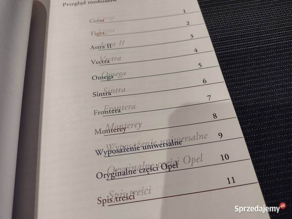 Opel 19992000 Katalog Akcesoriów dodatków TUNING Łódź