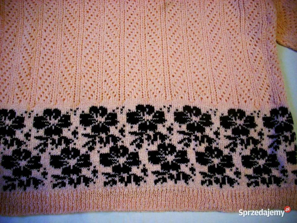 Pastelowy Sweter Włóczkowy Wzór 44 46 małopolskie Nowy Sącz