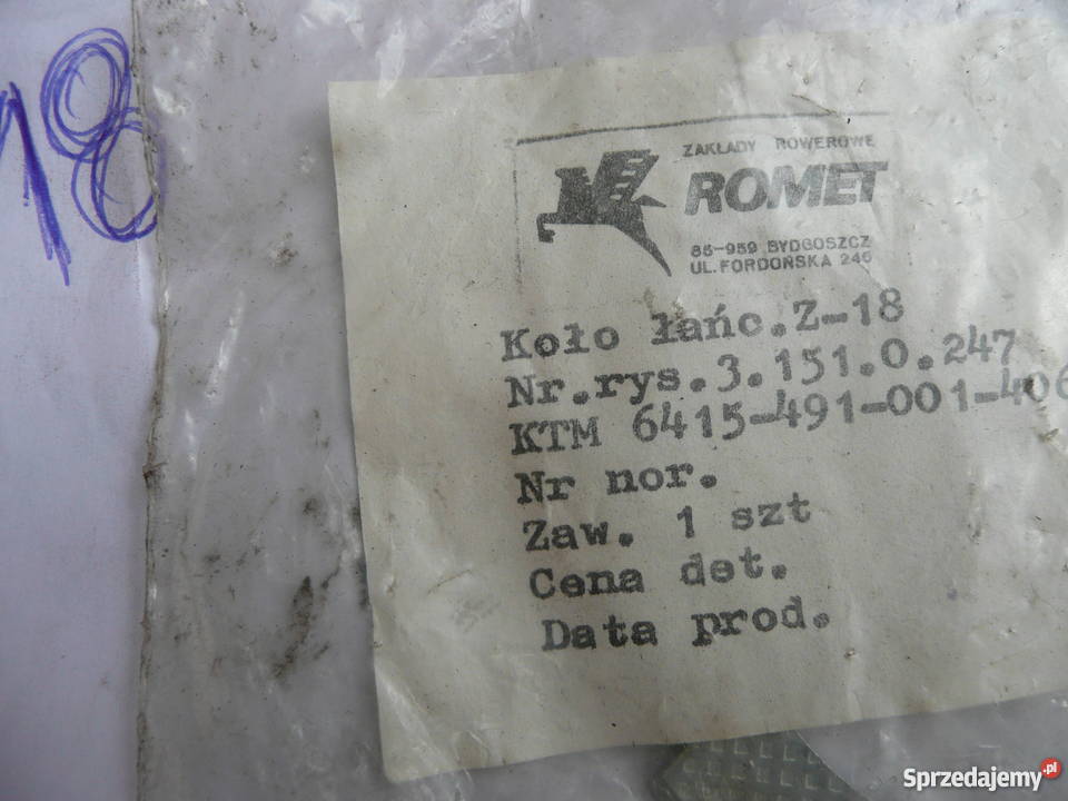 Zębatka do wielotrybu Z18 Jaguar Huragan Romet sprzedam