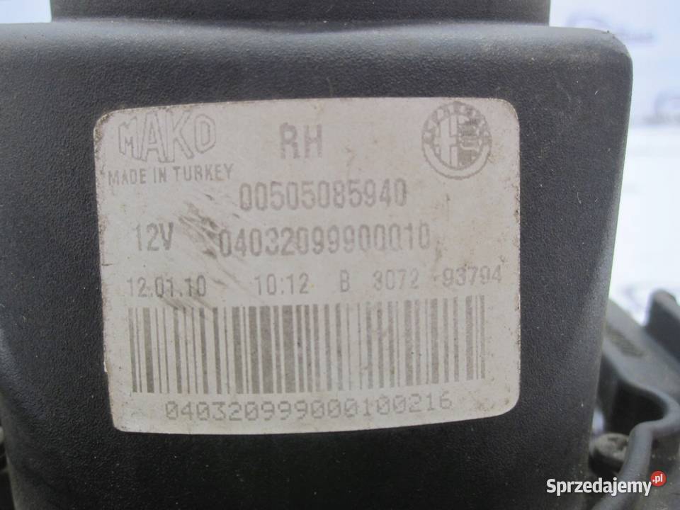 ALFA ROMEO MITO 10r halogen prawy 00505085940 Kielce